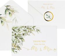 Paquete de 100 tarjetas de agradecimiento de boda de VNS Creations con sobres y pegatinas. segunda mano  Embacar hacia Mexico