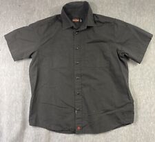 Camisa Jesse James Button industrial ropa de trabajo para hombre XL manga corta negra mecánica segunda mano  Embacar hacia Argentina