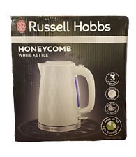 Used, Russell Hobbs Kettle Honeycomb Cordless Electric Kettle Fast Boil White 26050 for sale  Shipping to South Africa