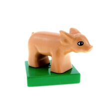 1x Lego Duplo Zwierzę Świnia Prosiąt nugat na talerzu zielony Sau Baby 75726c01pb01 na sprzedaż  Wysyłka do Poland