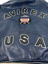 Vintage 1997 AVIREX  USA ALL AMERICAN ICON VARSITY LEATHER JACKET ***5X***, used for sale  Hanover