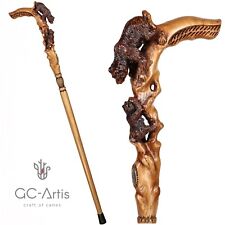 Wooden walking stick for sale  Shipping to Ireland