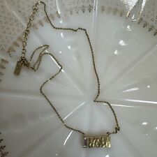 Silpada Crossbar Swarovski Crystal Brass Necklace 16-18” Long for sale  Shipping to South Africa