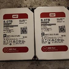 2x disco rígido interno WD vermelho 8 TB 5400 RPM 3,5" -WD80EFZX  comprar usado  Enviando para Brazil