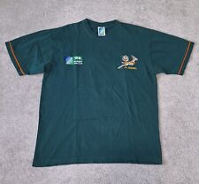 Camiseta masculina verde manga curta Rugby Union África do Sul Springboks IRB  comprar usado  Enviando para Brazil
