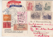 Polecona poczta lotnicza z EINDHOVEN 13.5.51 przez Amsterdam do Madrasu/Indii na sprzedaż  Wysyłka do Poland