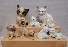 Lote de 7 estatuetas vintage Homco mãe gato e gatinhos persa filhote de cachorro Calico comprar usado  Enviando para Brazil