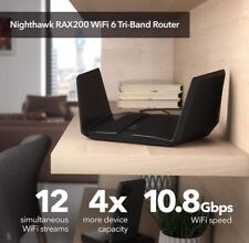 NETGEAR Nighthawk WiFi 6 Router (RAX200) 12-Stream Tri-Band 10.8 Gbps 50 Devices for sale  Shipping to South Africa
