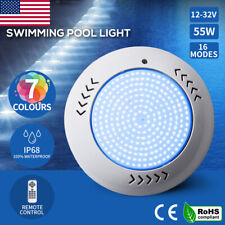 Resin Filled Swimming Pool LED Light 12V 55W RGB Remote Control Memory Function for sale  Shipping to South Africa
