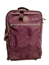 RARE Kipling vintage violet New York expandable Suitcase + Purse + Lock + Strap for sale  Shipping to South Africa