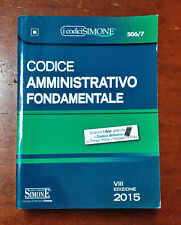 Codice amministrativo fondamen usato  Roma