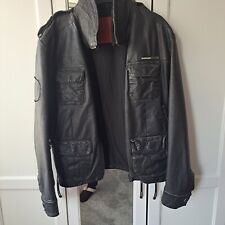 superdry brad leather jacket for sale  GLASGOW