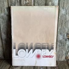 Used, THE GENIE with MAGIC GENIE - LOWREY ORGAN MANUAL BOOK OWNERS MANUAL for sale  Shipping to South Africa