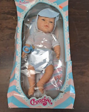 Berjusa Blue Eyes Anatomically Correct New Born Baby Boy in original Box Vintage, used for sale  Shipping to South Africa