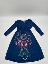 Vestido azul feminino Colcci manga longa estampa floral tamanho XS, usado comprar usado  Enviando para Brazil