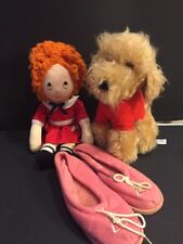 Lote Colecionável Vintage Little Orphan Annie ~ Bonecas de Pelúcia Annie & Sandy + Chinelos comprar usado  Enviando para Brazil