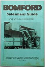 Bomford salesmans guide for sale  BOURNEMOUTH