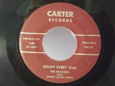 "The Rockers, Carter 3029,"Count Every Star", EE. UU., 7"45,1955 clásico éxito de R&B, RARO, M-, usado segunda mano  Embacar hacia Argentina