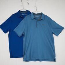 Camisa polo masculina Under Armour XL HeatGear solta golfe desempenho lote de 2 comprar usado  Enviando para Brazil