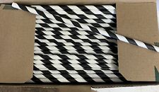 Paper straws black for sale  GREAT YARMOUTH