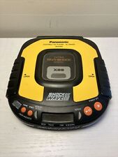 Vintage PANASONIC XBS Yellow Shockwave SL-SW405 Portable CD Player Works Great for sale  Shipping to South Africa