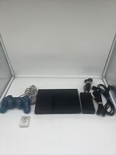 Sony PlayStation 2 Slim PS2 Black Console System Bundle SCPH-77001 Tested Works for sale  Shipping to South Africa