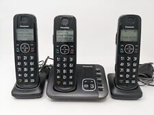 Sistema telefónico inalámbrico expandible Panasonic KX-TGE633M DECT 6.0 1.88" LCD negro segunda mano  Embacar hacia Argentina