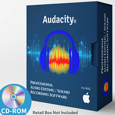 Audacity Professional Audio Music Editing & Recording Software for MAC on CD-ROM for sale  Shipping to South Africa