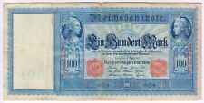 Usado, 1910 Alemania 100 Marcos Reichbankbillete papel moneda billetes moneda segunda mano  Embacar hacia Argentina