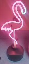 Usado, Candeeiro de mesa escultura letreiro de néon flamingo barril cracker homem caverna luz Flórida  comprar usado  Enviando para Brazil