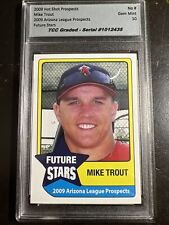 2009 Hot Shot Prospects Mike Trout Future Stars clasificación TCC gema como nueva 10 segunda mano  Embacar hacia Argentina