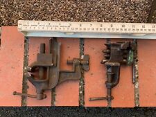 TWO VINTAGE BENCH VICE MADE IN USSR & USA for sale  Shipping to South Africa