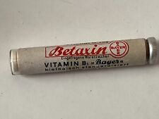 Medicina vintage para colección BETAXIN VITAMINA B1, BAYER, 20 pestañas. x 3 mg segunda mano  Embacar hacia Argentina