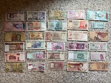 30 billetes diferentes surtidos en moneda circulada mundo extranjero papel moneda segunda mano  Embacar hacia Argentina