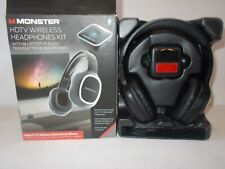 MONSTER HDTV WIRELESS HEADPHONES KIT W BLUETOOTH AUDIO TRANSMITTER for sale  Shipping to South Africa