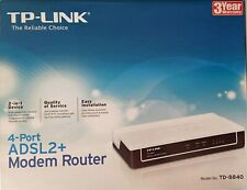 TP-LINK: MODEM / ROUTER TD-8840 - 4Port ADSL2+ - Mbps 10/100 - COMPLETO comprar usado  Enviando para Brazil