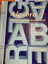 Saxon algebra incremental for sale  Raleigh