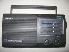 Radio portátil vintage Sony ICF-34 4 bandas AM/FM/clima/TV probada y funcionando, usado segunda mano  Embacar hacia Argentina