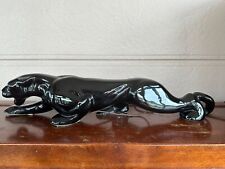 Vintage MCM 1950s Black Panther Cat 21” TV Lamp Light, used for sale  Shipping to South Africa