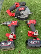 Used, Milwaukee M18 18V Circular Saw With Impact Driver And Combi Batts for sale  Shipping to South Africa
