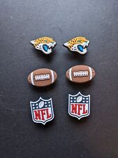 Dijes de zapatos Jacksonville Jaguars conjunto de 6 piezas fiesta favores pastel artesanías segunda mano  Embacar hacia Argentina