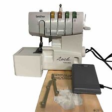 Máquina de coser eléctrica Brother Overlock 1034D 3/4 hilos Serger blanca manual segunda mano  Embacar hacia Argentina