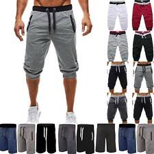 Men 3/4 Length Elastic Waist Shorts Joggers Three Quarter Pants Short Trousers for sale  UK
