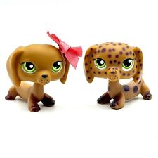 LPS Littlest Pet Shop Dachshund Dog Puppy #139 & Custom Freckles #139 Lot, used for sale  Shipping to South Africa