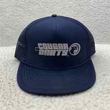 VTG Cougar Darts Trucker Hat Snapback Blockhead Rope Foam Front Navy Blue, used for sale  Shipping to South Africa