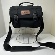 Vintage Canon Camera bag black padded storage pockets adjustable strap for sale  Shipping to South Africa