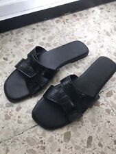 Schwarze sandalen pantoletten gebraucht kaufen  Hofheim