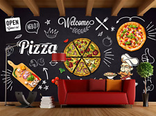 3D Pizza Restaurant ZHUC1058726 Tapete Wandbild Fototapete Abnehmbarer Ann comprar usado  Enviando para Brazil