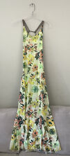 Maaji Medium Floral Bird Print Strappy Back Maxi Resort Dress Low Back Mesh for sale  Shipping to South Africa