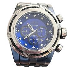 Usado, Relógio masculino Invicta parafuso Zeus azul prata preto torcido metal aço cronógrafo comprar usado  Enviando para Brazil